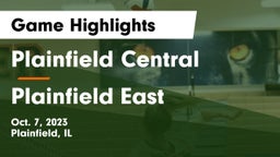 Plainfield Central  vs Plainfield East Game Highlights - Oct. 7, 2023