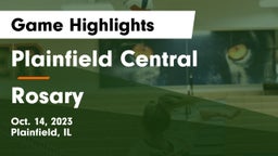 Plainfield Central  vs Rosary  Game Highlights - Oct. 14, 2023