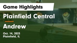 Plainfield Central  vs Andrew  Game Highlights - Oct. 14, 2023