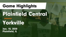 Plainfield Central  vs Yorkville  Game Highlights - Jan. 10, 2020