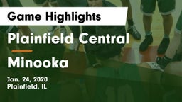 Plainfield Central  vs Minooka  Game Highlights - Jan. 24, 2020