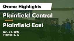 Plainfield Central  vs Plainfield East  Game Highlights - Jan. 31, 2020