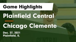 Plainfield Central  vs Chicago Clemente Game Highlights - Dec. 27, 2021