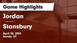 Jordan  vs Stansbury Game Highlights - April 30, 2024