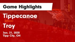 Tippecanoe  vs Troy  Game Highlights - Jan. 21, 2020