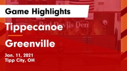 Tippecanoe  vs Greenville  Game Highlights - Jan. 11, 2021