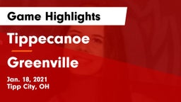 Tippecanoe  vs Greenville  Game Highlights - Jan. 18, 2021