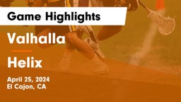 Valhalla  vs Helix  Game Highlights - April 25, 2024