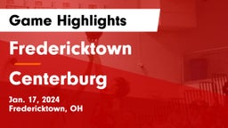 Fredericktown  vs Centerburg  Game Highlights - Jan. 17, 2024