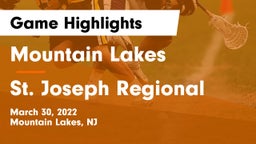 Mountain Lakes  vs St. Joseph Regional  Game Highlights - March 30, 2022