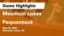 Mountain Lakes  vs Pequannock  Game Highlights - May 20, 2022