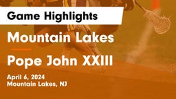 Mountain Lakes  vs Pope John XXIII  Game Highlights - April 6, 2024