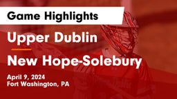 Upper Dublin  vs New Hope-Solebury  Game Highlights - April 9, 2024