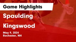Spaulding  vs Kingswood  Game Highlights - May 9, 2024