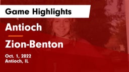 Antioch  vs Zion-Benton Game Highlights - Oct. 1, 2022