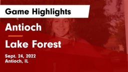Antioch  vs Lake Forest  Game Highlights - Sept. 24, 2022