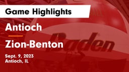 Antioch  vs Zion-Benton  Game Highlights - Sept. 9, 2023