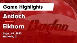 Antioch  vs Elkhorn  Game Highlights - Sept. 16, 2023