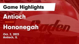 Antioch  vs Hononegah  Game Highlights - Oct. 2, 2023
