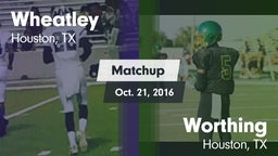 Matchup: Wheatley  vs. Worthing  2014