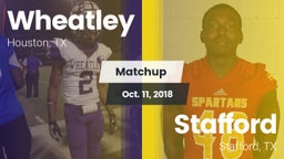 Matchup: Wheatley  vs. Stafford  2018