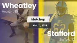 Matchup: Wheatley  vs. Stafford  2019