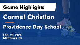 Carmel Christian  vs Providence Day School Game Highlights - Feb. 22, 2024