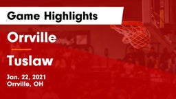 Orrville  vs Tuslaw  Game Highlights - Jan. 22, 2021