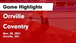 Orrville  vs Coventry  Game Highlights - Nov. 30, 2021