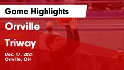 Orrville  vs Triway  Game Highlights - Dec. 17, 2021