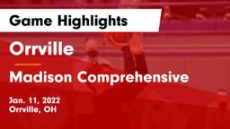 Orrville  vs Madison Comprehensive  Game Highlights - Jan. 11, 2022