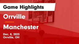 Orrville  vs Manchester  Game Highlights - Dec. 8, 2023