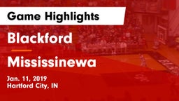 Blackford  vs Mississinewa  Game Highlights - Jan. 11, 2019