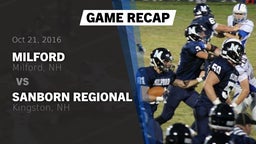 Recap: Milford  vs. Sanborn Regional  2016