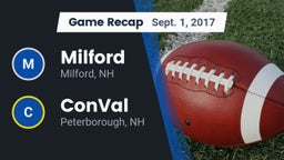 Recap: Milford  vs. ConVal  2017