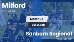 Matchup: Milford  vs. Sanborn Regional  2017