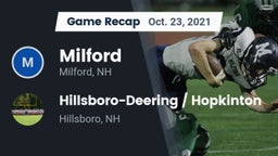 Recap: Milford  vs. Hillsboro-Deering / Hopkinton  2021
