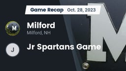 Recap: Milford  vs. Jr Spartans Game 2023