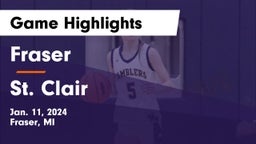 Fraser  vs St. Clair   Game Highlights - Jan. 11, 2024