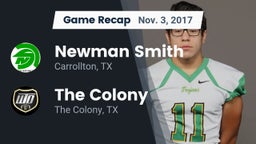 Recap: Newman Smith  vs. The Colony  2017