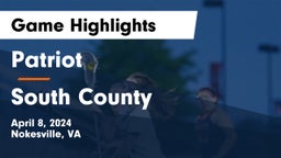 Patriot   vs South County  Game Highlights - April 8, 2024