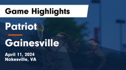Patriot   vs Gainesville  Game Highlights - April 11, 2024