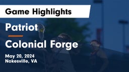 Patriot   vs Colonial Forge Game Highlights - May 20, 2024