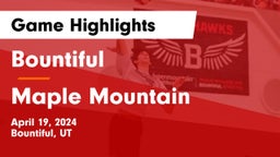 Bountiful  vs Maple Mountain Game Highlights - April 19, 2024