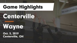Centerville vs Wayne  Game Highlights - Oct. 3, 2019