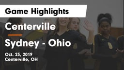 Centerville vs Sydney  - Ohio Game Highlights - Oct. 23, 2019