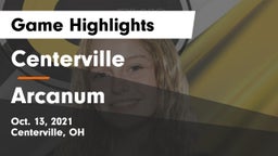 Centerville vs Arcanum  Game Highlights - Oct. 13, 2021