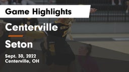 Centerville vs Seton  Game Highlights - Sept. 30, 2022