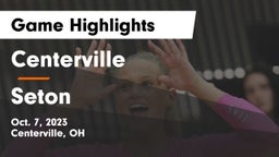 Centerville vs Seton Game Highlights - Oct. 7, 2023