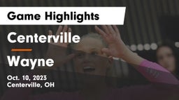 Centerville vs Wayne  Game Highlights - Oct. 10, 2023